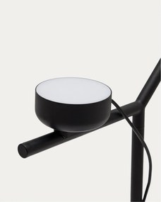 Czarna metalowa lampa stołowa LED ze ściemniaczem (wysokość 61,5 cm) Orey – Kave Home