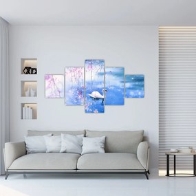 Obraz - Magiczne jezioro (125x70 cm)