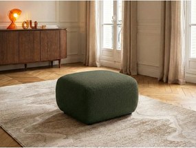 Zielony podnóżek z materiału bouclé Montaigne – Bobochic Paris