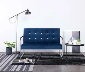 Granatowa sofa 2-osobowa - Aparro