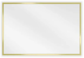 Mexen Loft lustro łazienkowe prostokątne 60 x 40 cm, rama złota - 9852-060-040-000-50