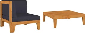 Sofa i stolik ogrodowy z drewna akacjowego S8-Z24