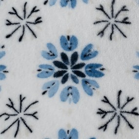 Mikropluszowy koc ICY FLAKES, biały Rozmiar: 150 x 200 cm