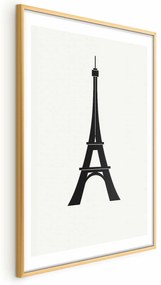 Plakat Wieża Eiffla 60x90 cm z ramą złotą z marginesem ARTGEIST B