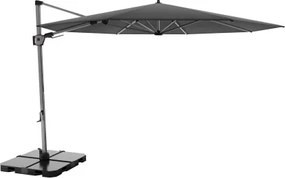 HYPERION 340 PRESTIGE – luksusowy huśtawkowy parasol ogrodowy z bocznym drążkiem : Kolor parasola - Ciemnoszary