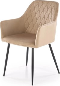 Krzesło do jadalni z wysokimi podłokietnikami K558 Halmar