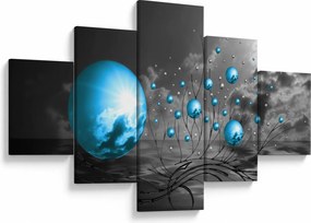 Obraz jasnoniebieskich kul (125x70 cm)
