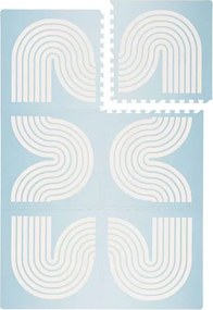 Błękitna mata dziecięca z pianki Archie