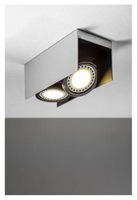 Biało-czarna lampa sufitowa z metalowym kloszem 14x31 cm Verso – GTV