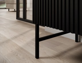 Komoda RAFTT 122x140 cm, czarna