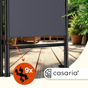 Casaria Parawan LUCCA, 163x180cm, antracytowa