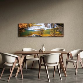 Obraz - Wodospady Huay Mae Khamin, Tajlandia (170x50 cm)