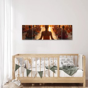 Obraz - Lekcje jogi (170x50 cm)