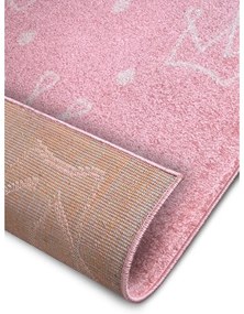 Różowy dywan dziecięcy 120x170 cm Crowns – Hanse Home