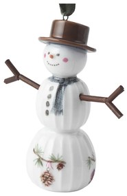 Porcelanowa ręcznie malowana ozdoba świąteczna ø 4 cm Hammershøi Snowman – Kähler Design