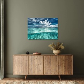 Obraz na szkle - Widok pod poziomem morza (70x50 cm)