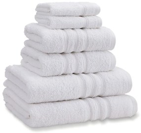 Białe bawełniane ręczniki frotte zestaw 6 szt. Zero Twist – Catherine Lansfield