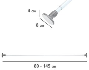 Drążek teleskopowy HERKULES, 80 - 145 cm, WENKO