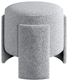 Taboret ROCKET o średnicy 39 cm, szary