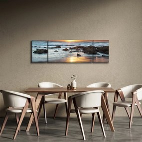 Obraz - Skąpane w słońcu morze (170x50 cm)