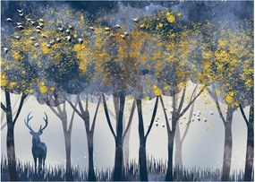 Obraz jelenia w lesie (70x50 cm)