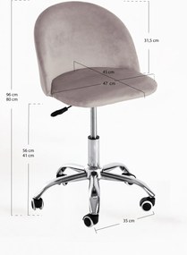 Krzeso biurowe Vint Velvet