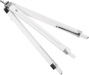 JAGO Lampa podłogowa ze statywem drewnianym, biały mat