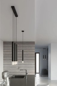 Czarna metalowa lampa wisząca ø 8 cm Vittoria – Sollux