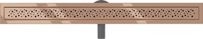 Mexen Flat 360° M12 odpływ liniowy obrotowy 100 cm, różowe złoto - 1621100-40