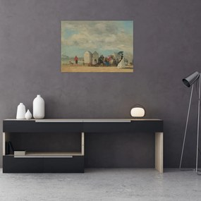 Obraz - Eugène Boudin, Beach Scene, reprodukcje (70x50 cm)