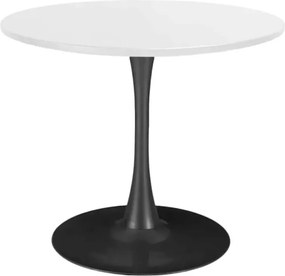 Stylowy okrągły stół Elite o średnicy 60 cm / 70 cm z MDF na metalowej nodze do jadalni, kuchni, biur, kawiarni