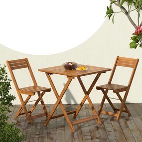 Meble balkonowe VITEK, 1+2, naturalny brąz Casaria