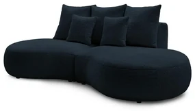Ciemnoniebieska sofa z materiału bouclé 260 cm Saint-Germain – Bobochic Paris