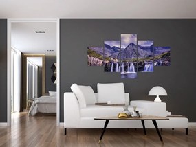 Obraz wodospadów (125x70 cm)