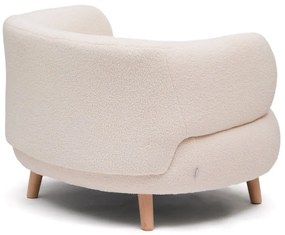 Beżowy fotel z materiału bouclé Luisa – Kave Home