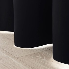 Zasłona zaciemniająca na taśmie marszczącej  czarny 140 x 280 cm 1 szt.