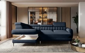 Narożnik NAVAS L z funkcją spania tkanina Promocyjna CURIO 78 WERSAL