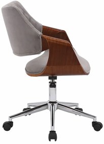 Nowoczesny szary fotel obrotowy E5-K35