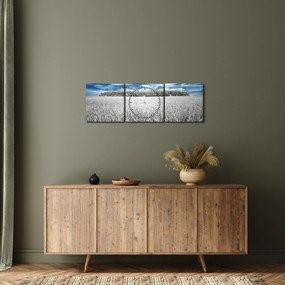 Obraz pola (z zegarem) (90x30 cm)