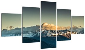 Obraz - szczyty górskie (125x70 cm)