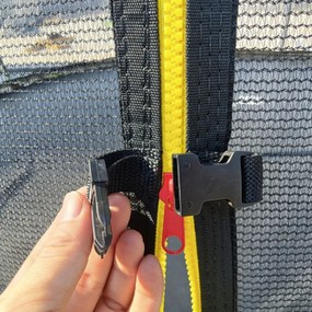 Trampolina ogrodowa dla dzieci Pegie 12FT, 366 cm, z siatką wewnętrzną i drabinką