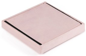 Różowy składany taboret CUBEXO VELVET M