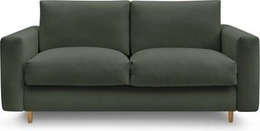 Zielona sofa do spania/rozkładana 220 cm Cocoone – Bobochic Paris