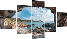 Obraz - Jaskinia przy morzu (125x70 cm)