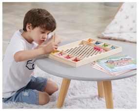 Viga drewniana gra kulki złap i dopasuj układanka montessori