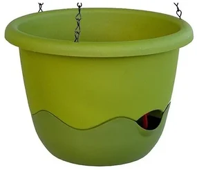 Plastia Donica samonawadniająca Mareta zielony, 30 cm, Plastia, śred. 30 cm