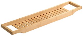 Kesper 92257 Półka na wannę bambusowa, 70 x 4,4 x14,5 cm