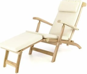 DIVERO drewniany florencki drewniany leżak + poduszka