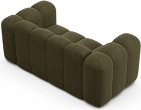 Zielona sofa z tkaniny szenilowej 170 cm Lupine – Micadoni