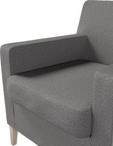 Pokrowiec na fotel Karlstad kolor szary tkanina strukturalna